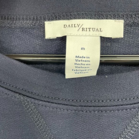 Daily Ritual NWOT Black LS Top Size MD C10 - Picture 3 of 5